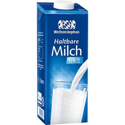 Haltbare Milch 1,5% Fett Weihenstephan 