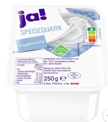 Speisequark Magerstufe