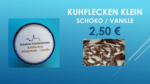 Eis Becher klein Kuhflecken Kraatz