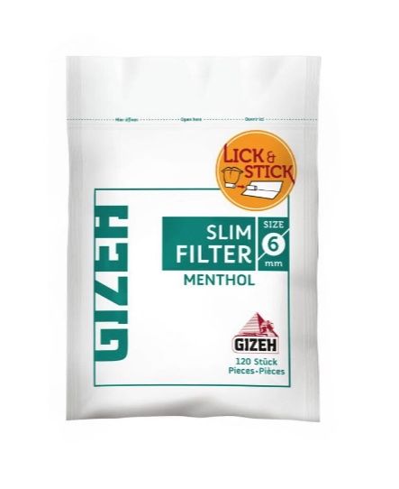 GIZEH Slim Filter Menthol 120Stk.