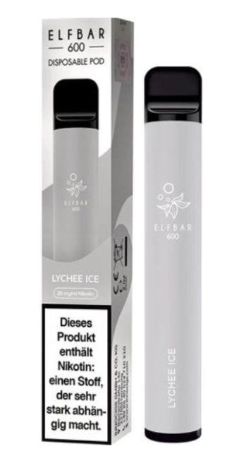 Elf Bar 600 Einweg E-Zigarette - Lychee Ice 20 mg/ml