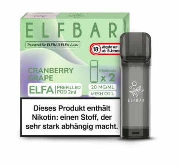 Elf Bar - Elfa Pod Cranberry Grape 20mg/ml (2 Stück pro Packung)