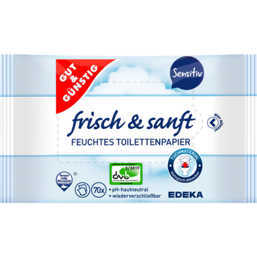 Feuchtes Toilettenpapier sensitiv 70 Blatt